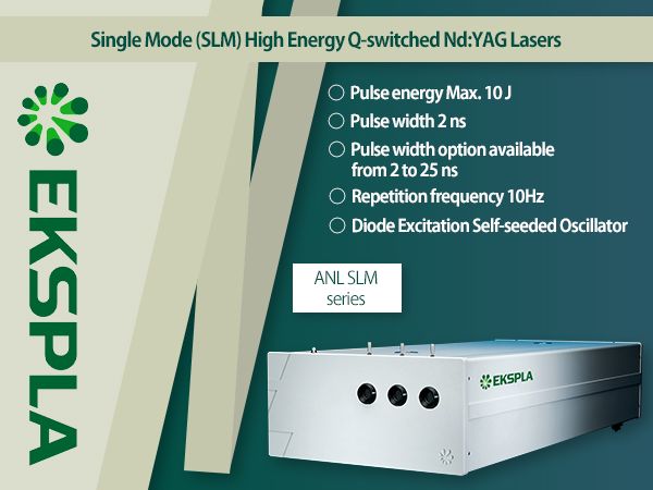 Single Mode (SLM) High Energy Q-switched Nd:YAG Lasers