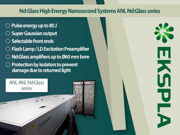 Nd:Glass High Energy Nanosecond Systems ANL Nd:Glass series