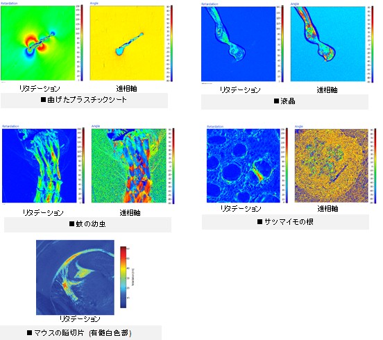 Exicor MicroImagerによる測定例一覧