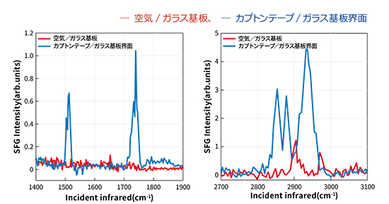 SFG分光システムの測定例 モノオレイン