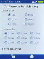 Continuous Particle Log