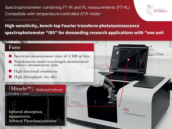 Fourier transform photoluminescence spectrophotometer IR5