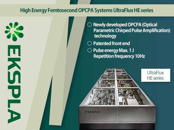 High Energy Femtosecond OPCPA Systems UltraFlux HE series