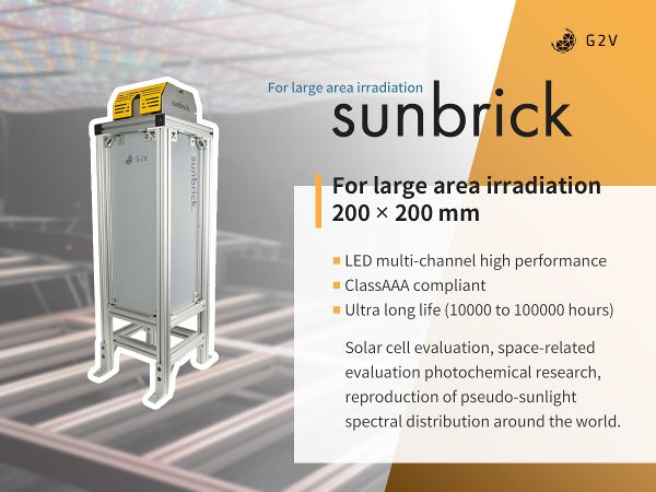 LED solar simulator Sunbrick for large area irradiation | Solar ...