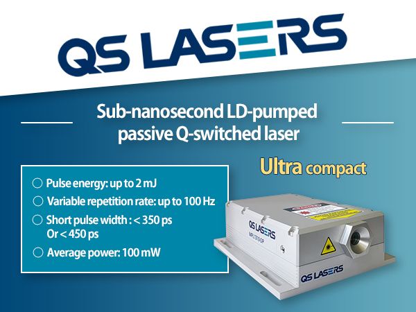 Sub-nanosecond LD-pumped passive Q-switched laser