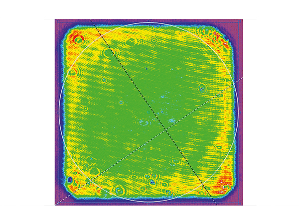 ビームプロファイル㈪（ニアフィールド、1053nm）