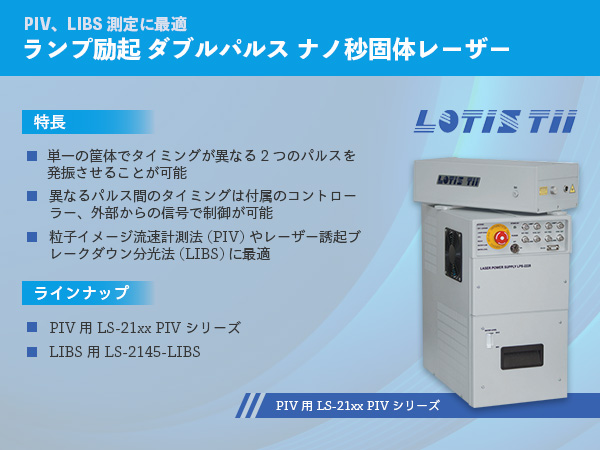 ランプ励起 ダブルパルス ナノ秒固体レーザー