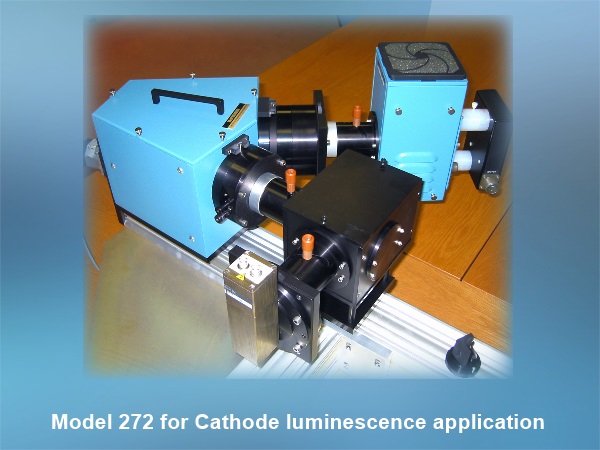 Model272分光器を使ったカソードルミネッセンス測定