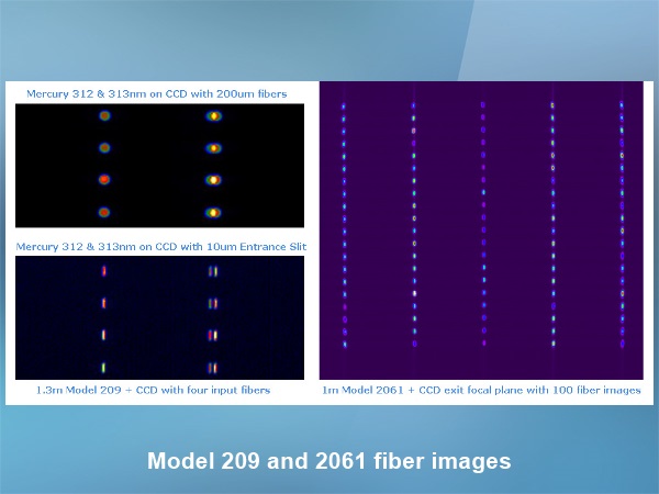 Model209、2061分光器によるバンドルファイバーイメージ