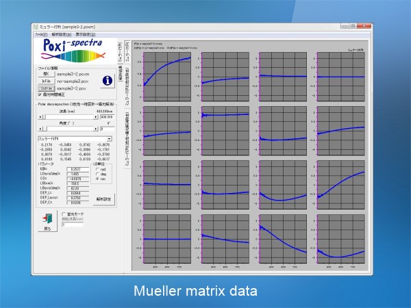 TOKYO INSTRUMENTS,INC. 株式会社東京インスツルメンツ分光ポラリメーターPoxi-spectra                    400～800nm (拡張900nm)の各波長の偏光状態(ストークスベクトル)を測定。紫外や近赤外領域も対応可能。　複屈折やミュラー行列測定オプションあり。