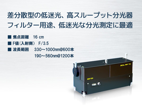 小型差分散型ダブルモノクロメーター