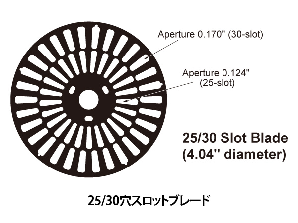 25/30 slot blade