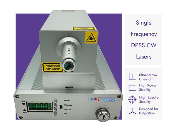 CW単一周波数DPSSレーザー（単一周波数固体レーザー）
