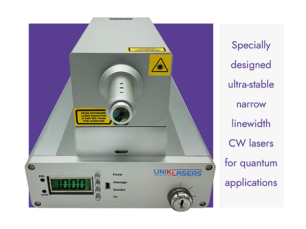 量子技術応用に最適な高安定小型超狭帯域レーザー