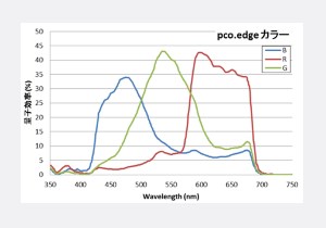 PCO edge 量子効率(カラー)