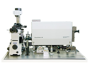 AFM共焦点顕微ラマン分光装置、透過型TERS配置