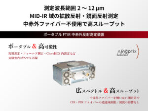 ポータブルFTIR中赤外反射測定装置