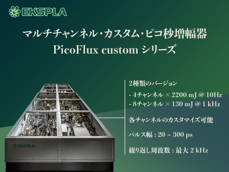 カスタムピコ秒増幅器 PicoFlux custom シリーズ