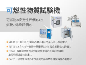 可燃性物質試験機