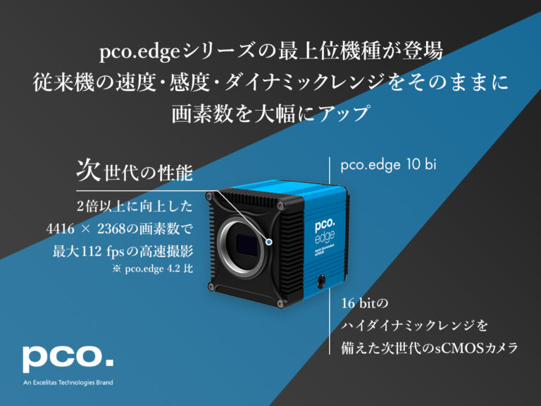 次世代sCMOSカメラ pco.edge 10 bi