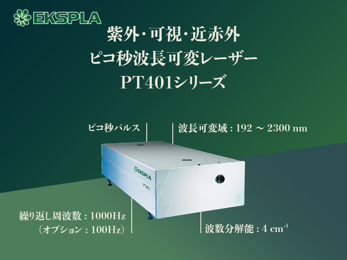 紫外・可視・近赤外 ピコ秒波⻑可変レーザー PT401シリーズ 画像1