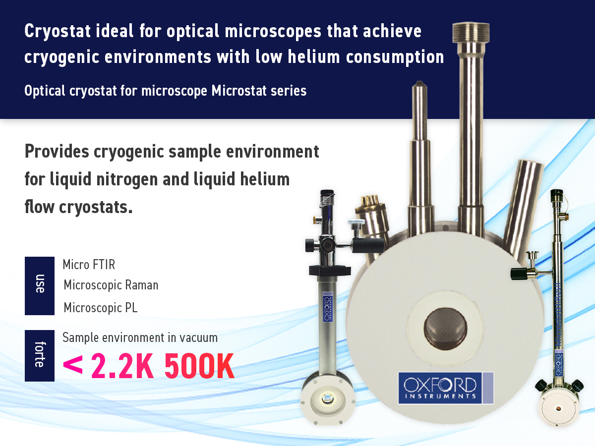 Optical cryostat for microscope Microstat series