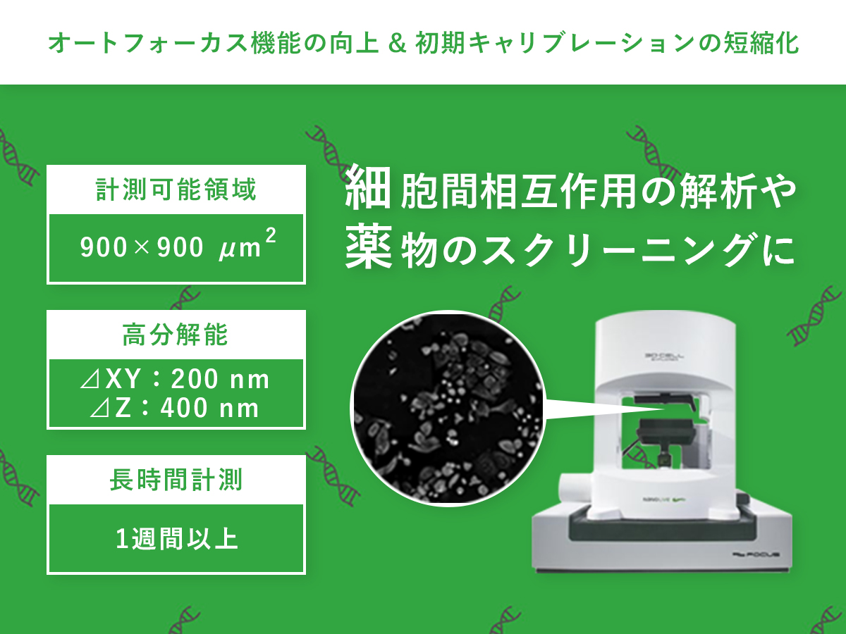 細胞観察用ホログラフィック・蛍光顕微鏡 3D Cell Explorer 96focus(旧CX-A) 細胞観察用ホログラフィック・蛍光顕微鏡 3D Cell Explorer 96focus(旧CX-A)